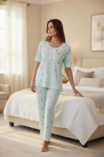 Sweet Orchard Three-Piece Pajama Set for Women - Image 6
