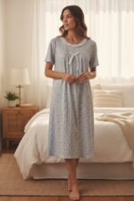 Serene Bloom Women’s Nightdress - Image 4