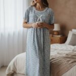 Meadow Grace Floral Midi Nightdress for Women