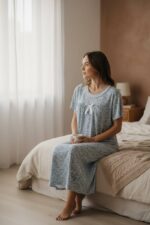 Meadow Grace Floral Midi Nightdress for Women - Image 2