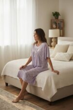 Meadow Grace Floral Midi Nightdress for Women - Image 3