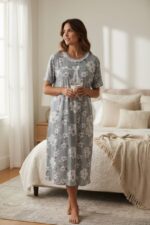 Serene Bloom Night Dress