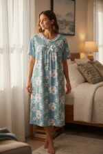 Serene Bloom Night Dress - Image 5