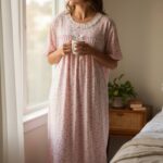 Serene Blossom Cotton Nightdress