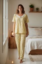 BloomEase Floral 3-Piece Pajama Set - Image 2