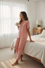 ⁦Women’s Printed Pajama Set – Premium Comfort Collection⁩ - الصورة ⁦3⁩