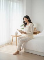 Soft Floral Two-Piece Women’s Pajama Set – Lightweight & Breathable - Image 4