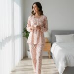 Soft Blossom Lounge Pajama Set – 2PCS Women’s Nightwear