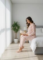 ⁦Soft Blossom Lounge Pajama Set – 2PCS Women’s Nightwear⁩ - الصورة ⁦2⁩