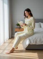 SMILEY FACE TWO-PIECE WOMEN’S LOUNGE SET