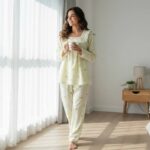 Mini Icon Print 2-Piece Women’s Pajama Set – Long Sleeve Top & Pants - Image 3