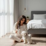 Soft Floral Long Sleeve 2-Piece Pajama Set for Women – Lightweight Breathable Nightwear