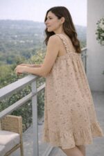 Mini Bear Print Sleeveless Night Dress – Soft Cotton Lounge Wear - Image 2