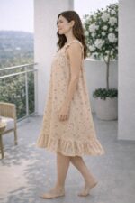 Mini Bear Print Sleeveless Night Dress – Soft Cotton Lounge Wear - Image 3