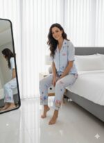 Cute Hearts & Characters Short Sleeve Pajama Set