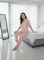 Print Pajama Set (Short Sleeve & Long Pants) - Image 2