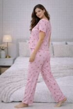 ⁦Cherry Blossom Bow Pajama Set⁩ - الصورة ⁦3⁩