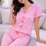 Sweet Hearts Bow Pajama Set