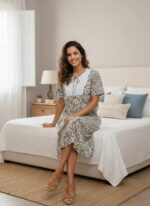 Meadow Grace Floral Lounge Dress - Image 3