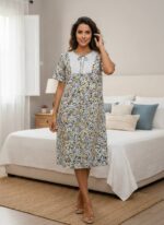 Meadow Grace Floral Lounge Dress - Image 4