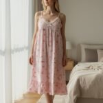 Hello Kitty Print Sleeveless Nightdress – Soft Cotton Lounge Dress