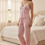 Bella Garden – Floral Cream Pajama Set
