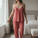 Ruby Lace Pajama Set