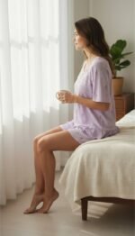 Sweet Lace Comfort 3-Piece Pajama Set – Heart Collection - Image 3