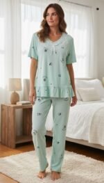 Panda Soft Lace 3-Piece Pajama Set – Cozy Collection - Image 6