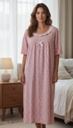 Floral Lace Night Dress – Soft Comfort Collection - Image 6