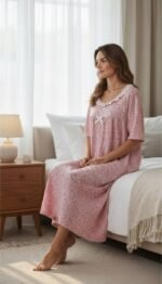 Floral Lace Night Dress – Soft Comfort Collection - Image 5