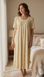Floral Lace Night Dress – Soft Comfort Collection - Image 2