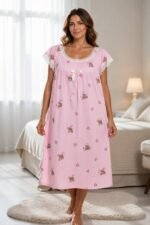 Teddy Heart Lace Nightdress - Image 3