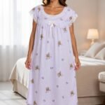 Teddy Heart Lace Nightdress